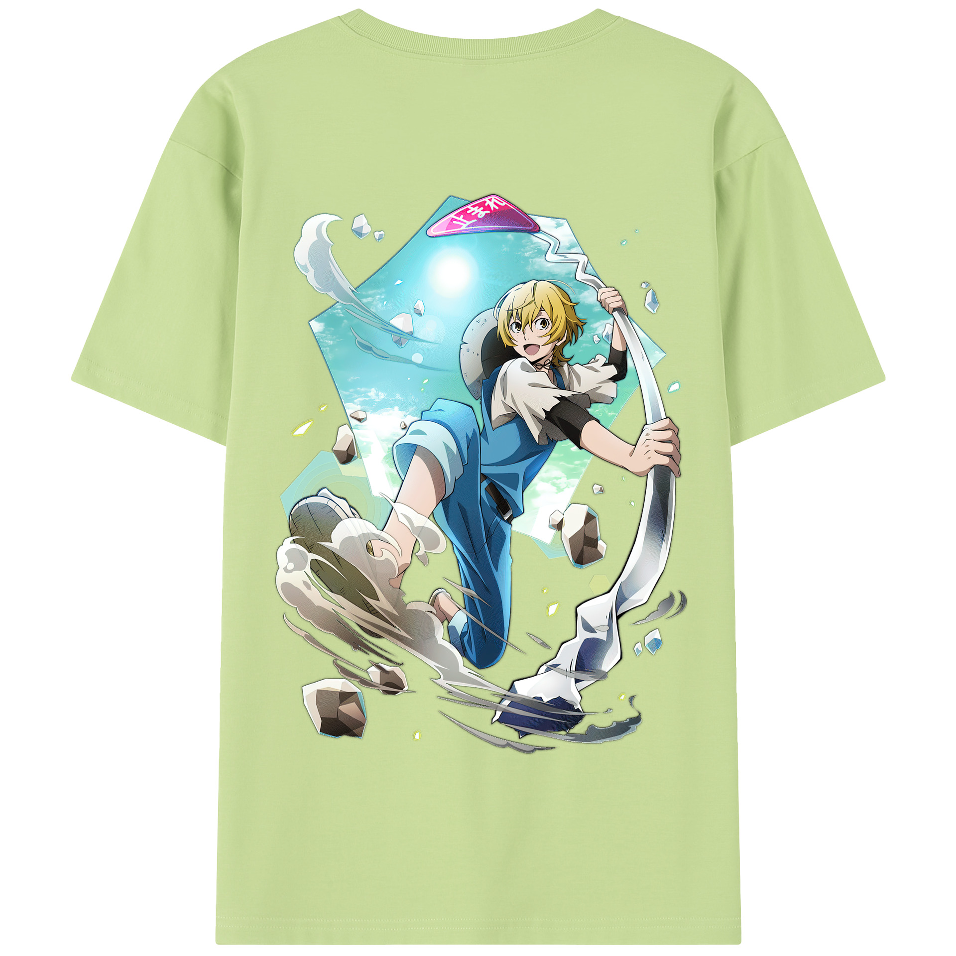 （画像用） 文豪ストレイドッグス Bungo Stray Dogs 綿100％半袖Tシャツ（背面プリント）